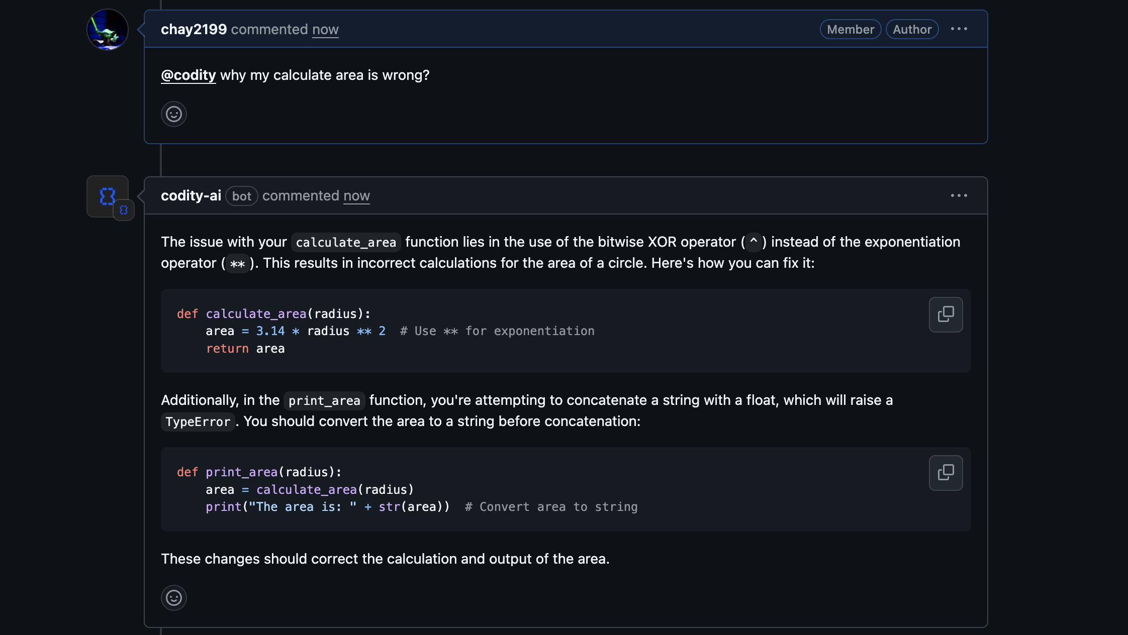 Screenshot of Code Navigation in action